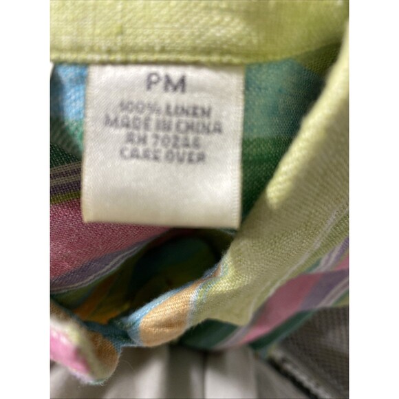 Studio Works Linen Shirt PM Bright Beach Colors‎ - Picture 4 of 6